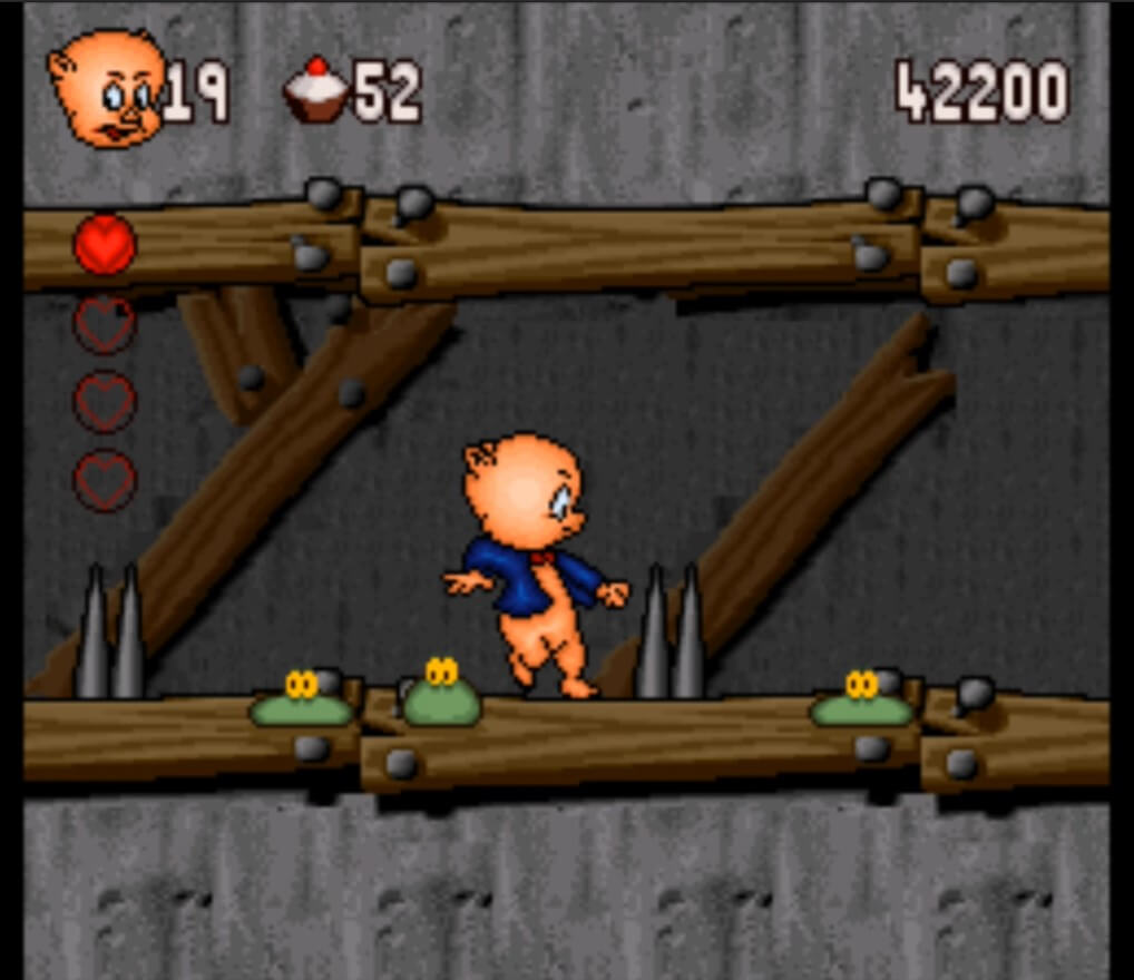 Porky Pig's Haunted Holiday - геймплей игры Super Nintendo\Famicom